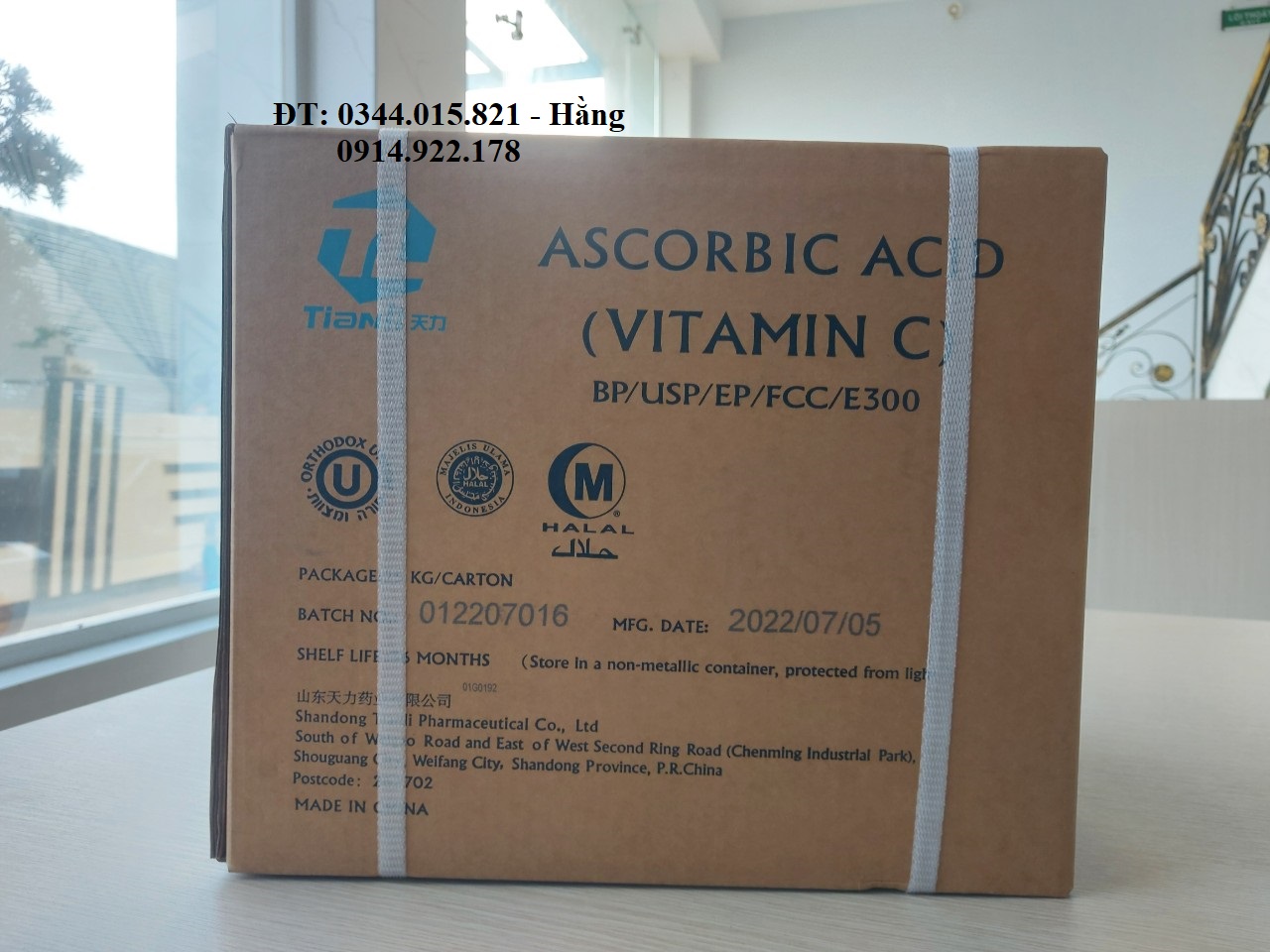 VITAMIN C 99% (Ascorbic Acid) tăng sức đề kháng, nâng cao miễn dịch cho vật nuôi